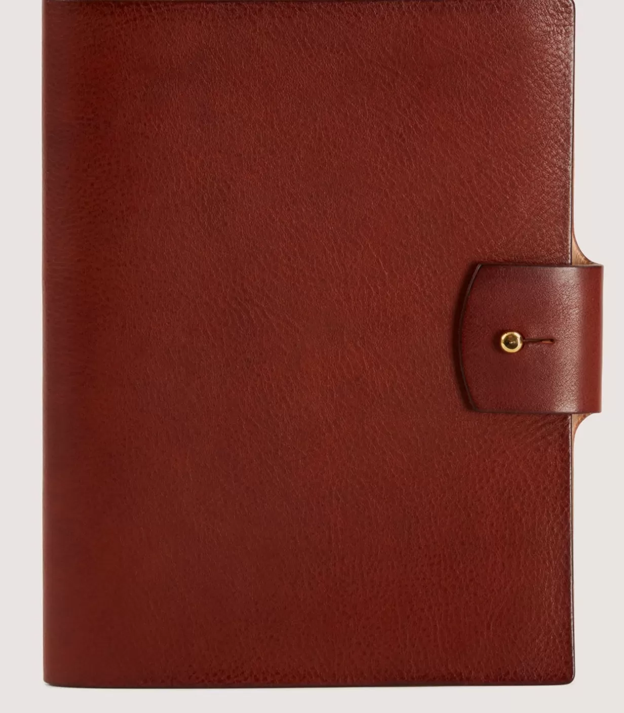 Small Leather Goods*Purdey A5 Grain Leather Folio In Brown