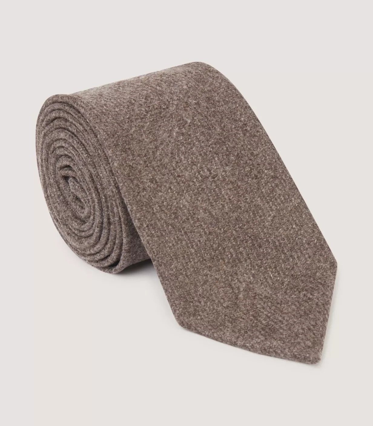 Ties, Pocket Squares & Cufflinks*Purdey Cashmere Tie In Stone