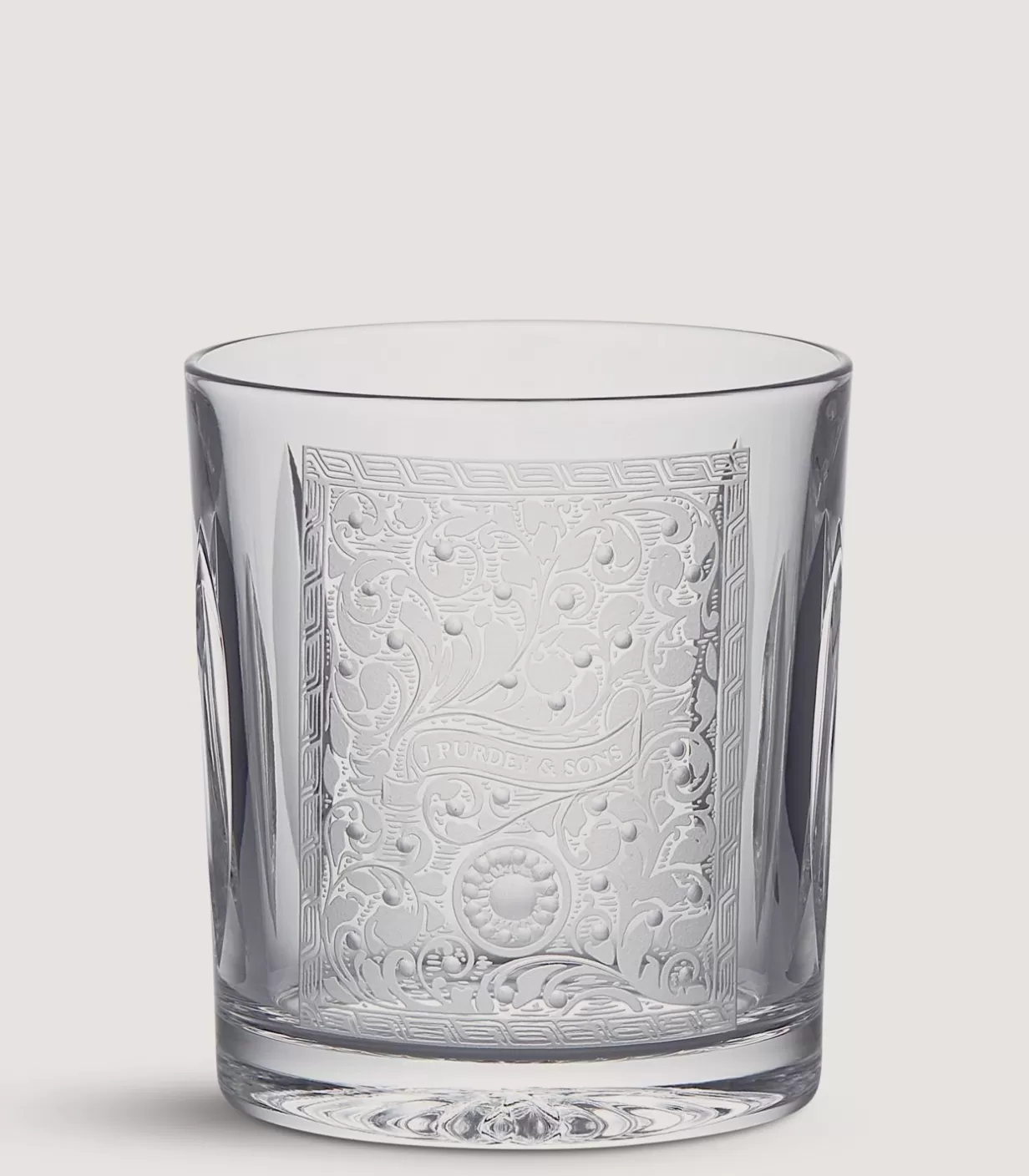 Tablewear*Purdey Crystal Tumbler With Scroll Engraving