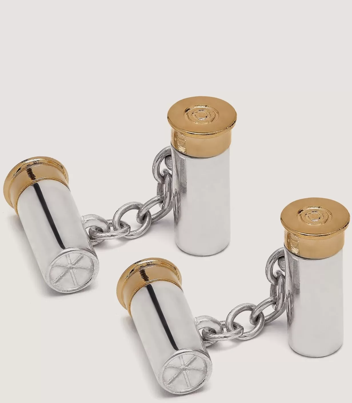 Ties, Pocket Squares & Cufflinks*Purdey Double Cartridge Silver Cufflinks In Silver