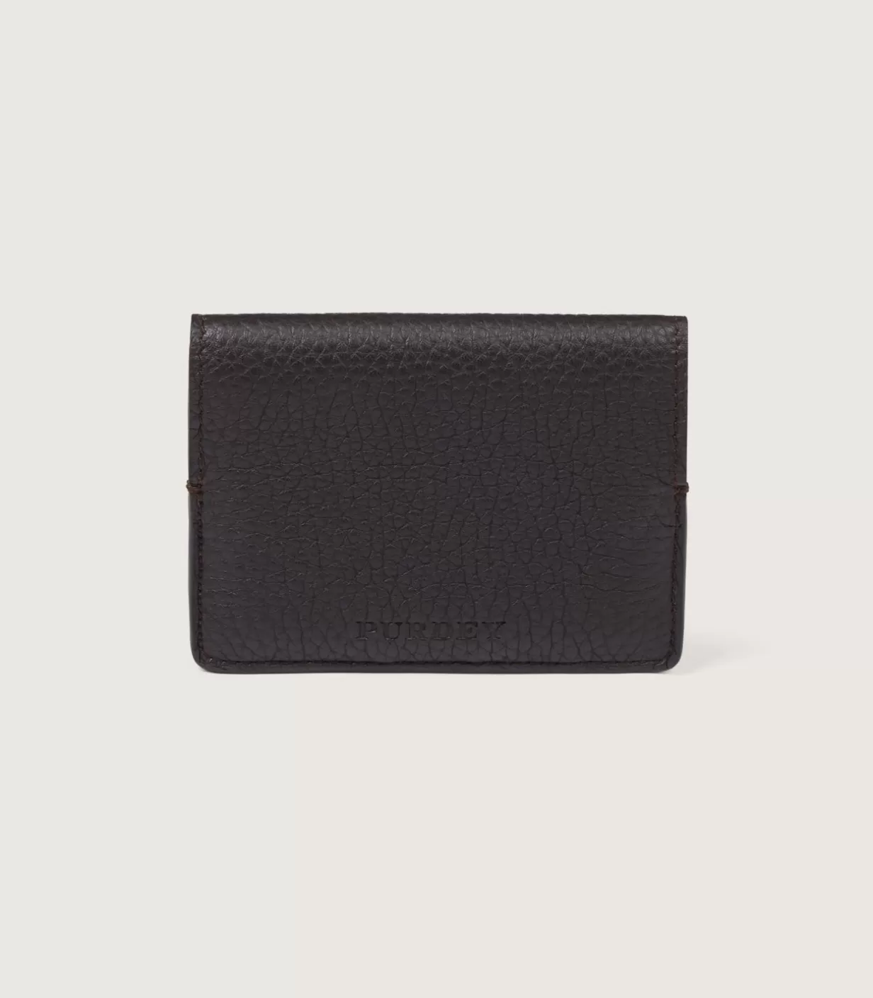 Small Leather Goods*Purdey Featherburst Wallet Position Finder In Dark Brown