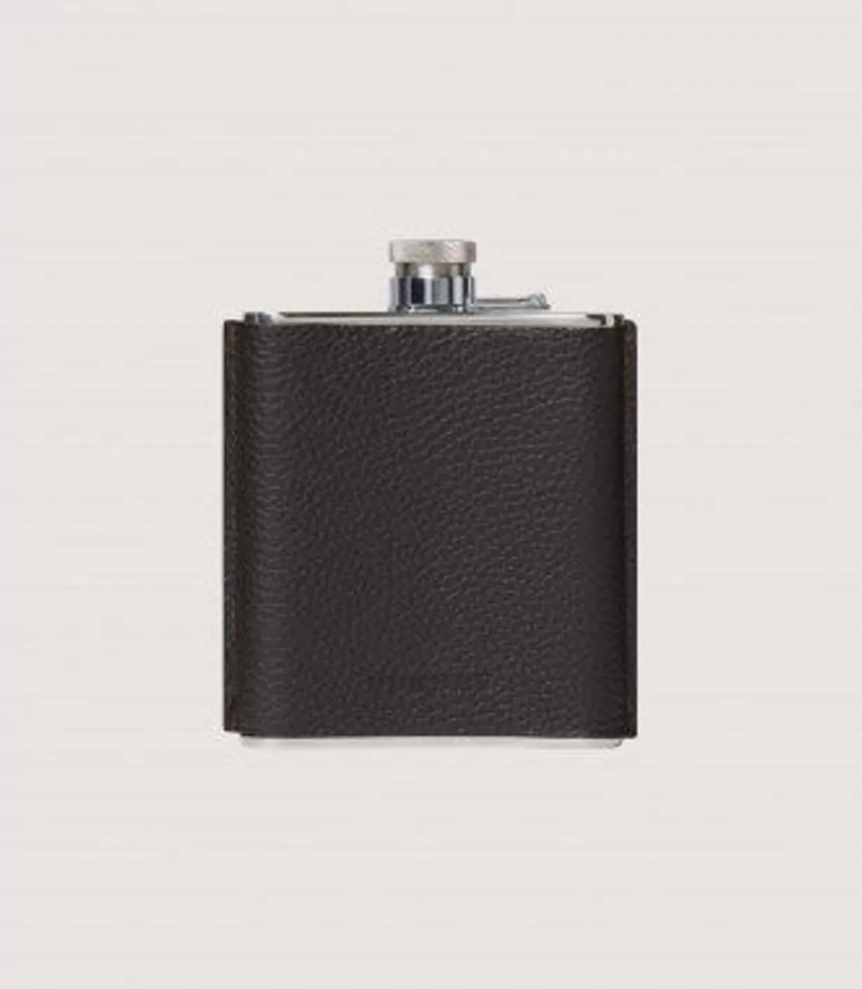 Flask & Drinks Accessories*Purdey Grainy Leather Hip Flask In Dark Brown