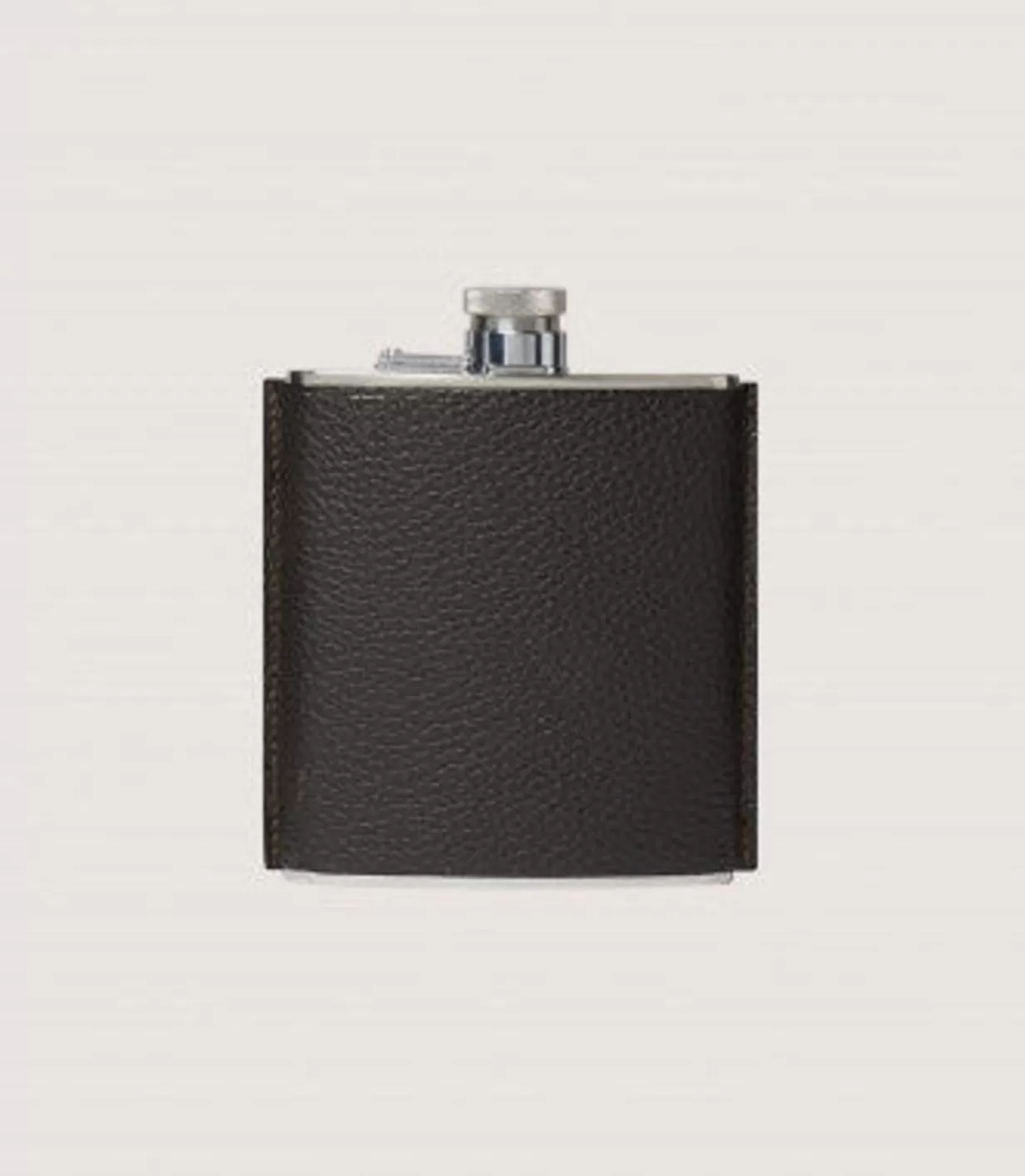 Flask & Drinks Accessories*Purdey Grainy Leather Hip Flask In Dark Brown