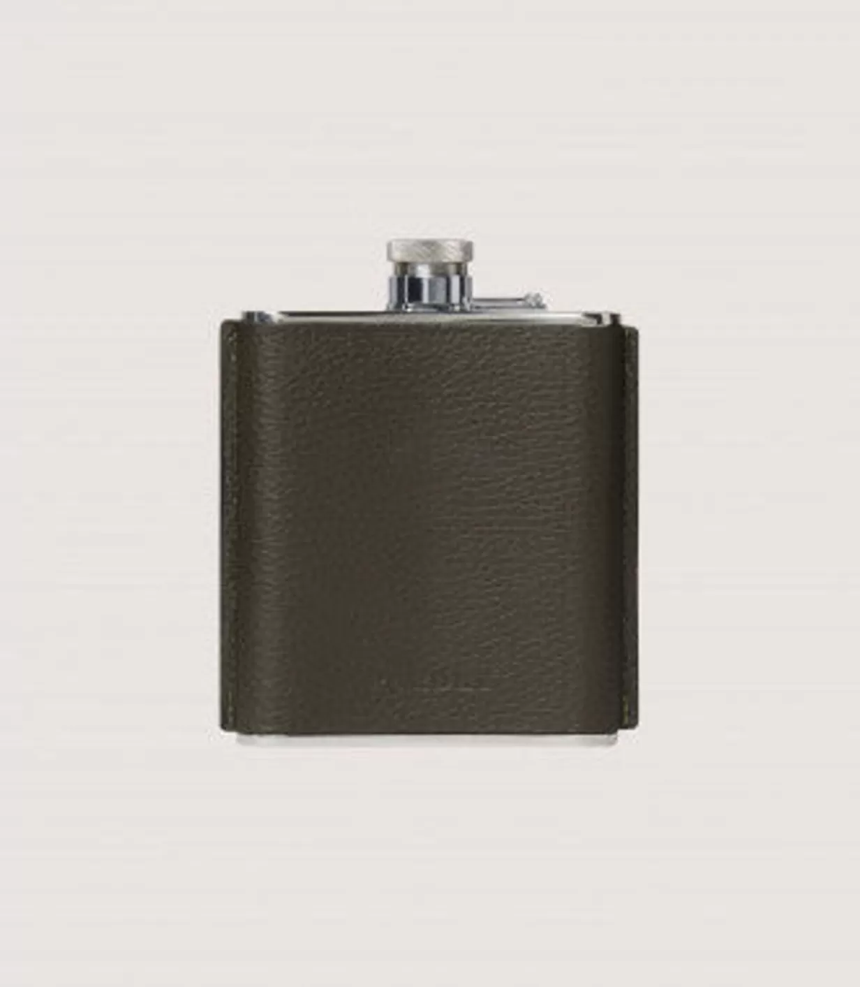 Flask & Drinks Accessories*Purdey Grainy Leather Hip Flask In Olive Green