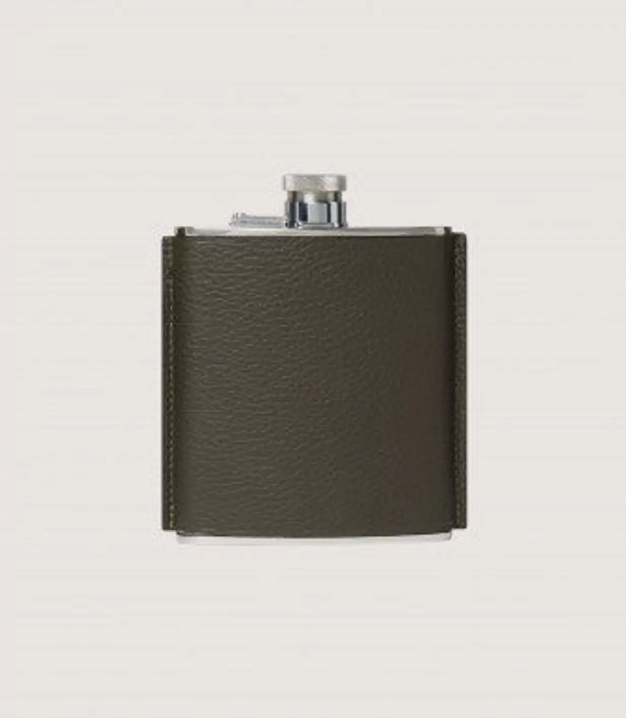 Flask & Drinks Accessories*Purdey Grainy Leather Hip Flask In Olive Green