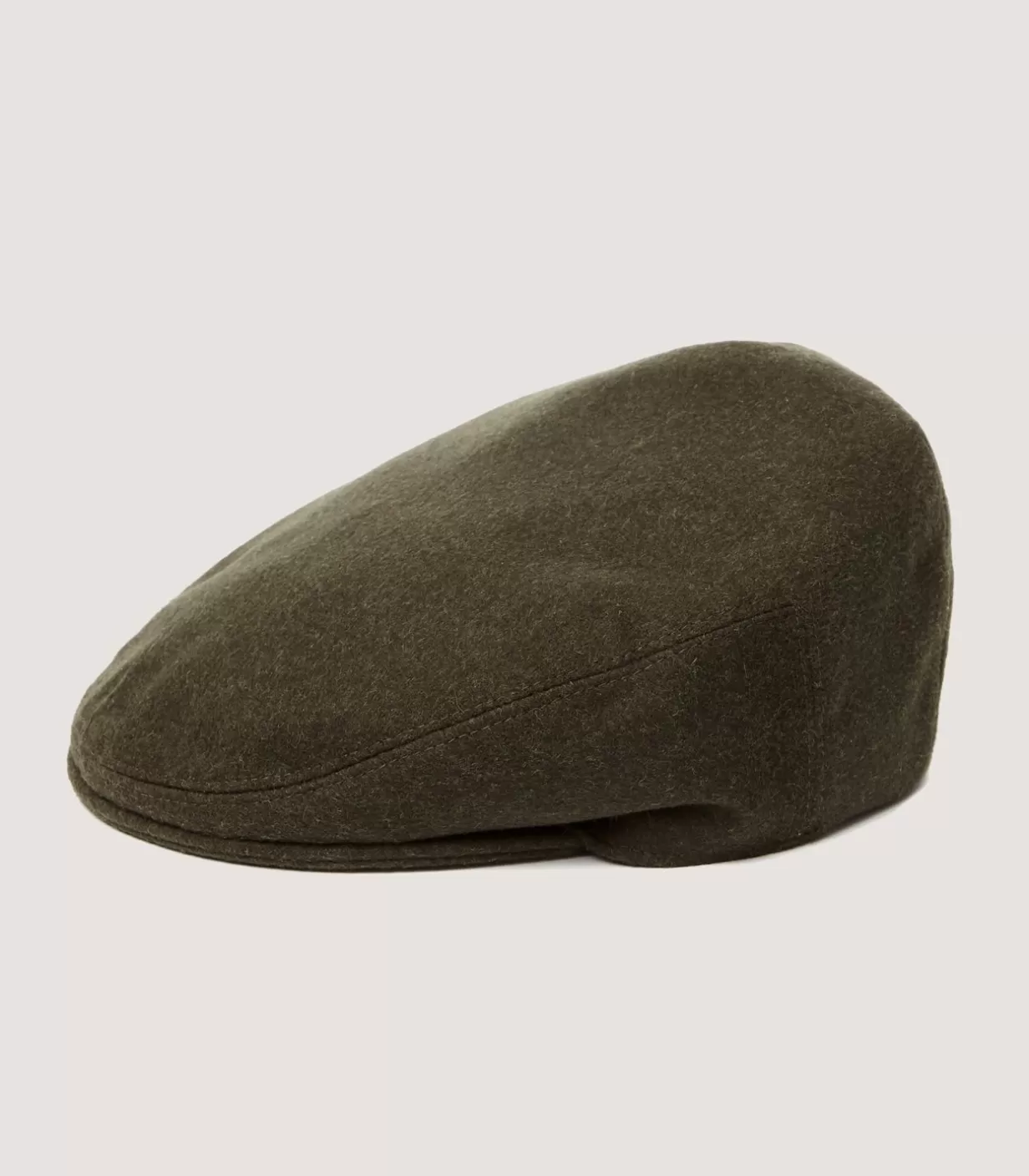 Hats & Scarves*Purdey Litton Short Peak Loden Cap In Khaki Green