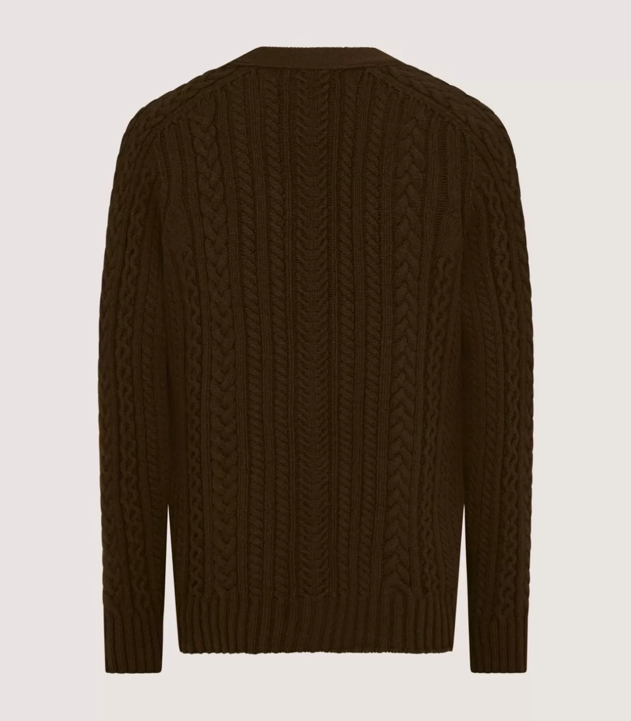 Knitwear*Purdey Men'S Cashmere Cable And Rib V Neck Cardigan In Military