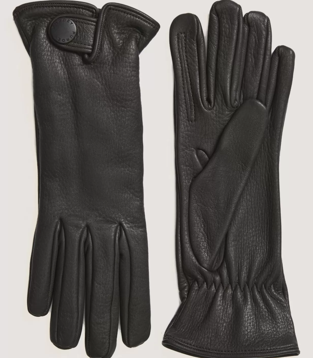 Gloves*Purdey Men'S Cashmere Lined Deerskin Sporting Gloves - Left Hand Trigger In D