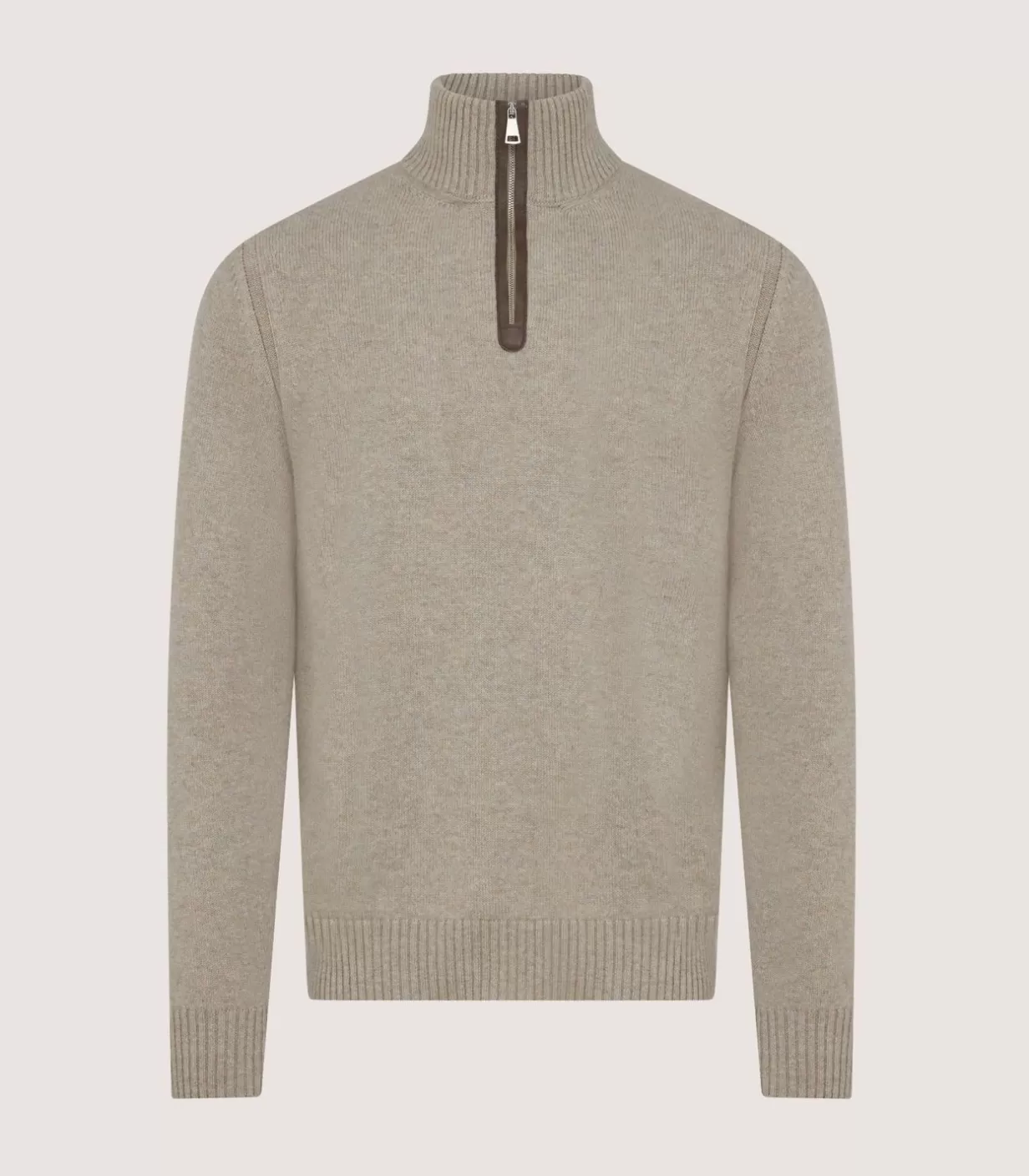 Knitwear*Purdey Men'S Cashmere Quarter Zip Sweater