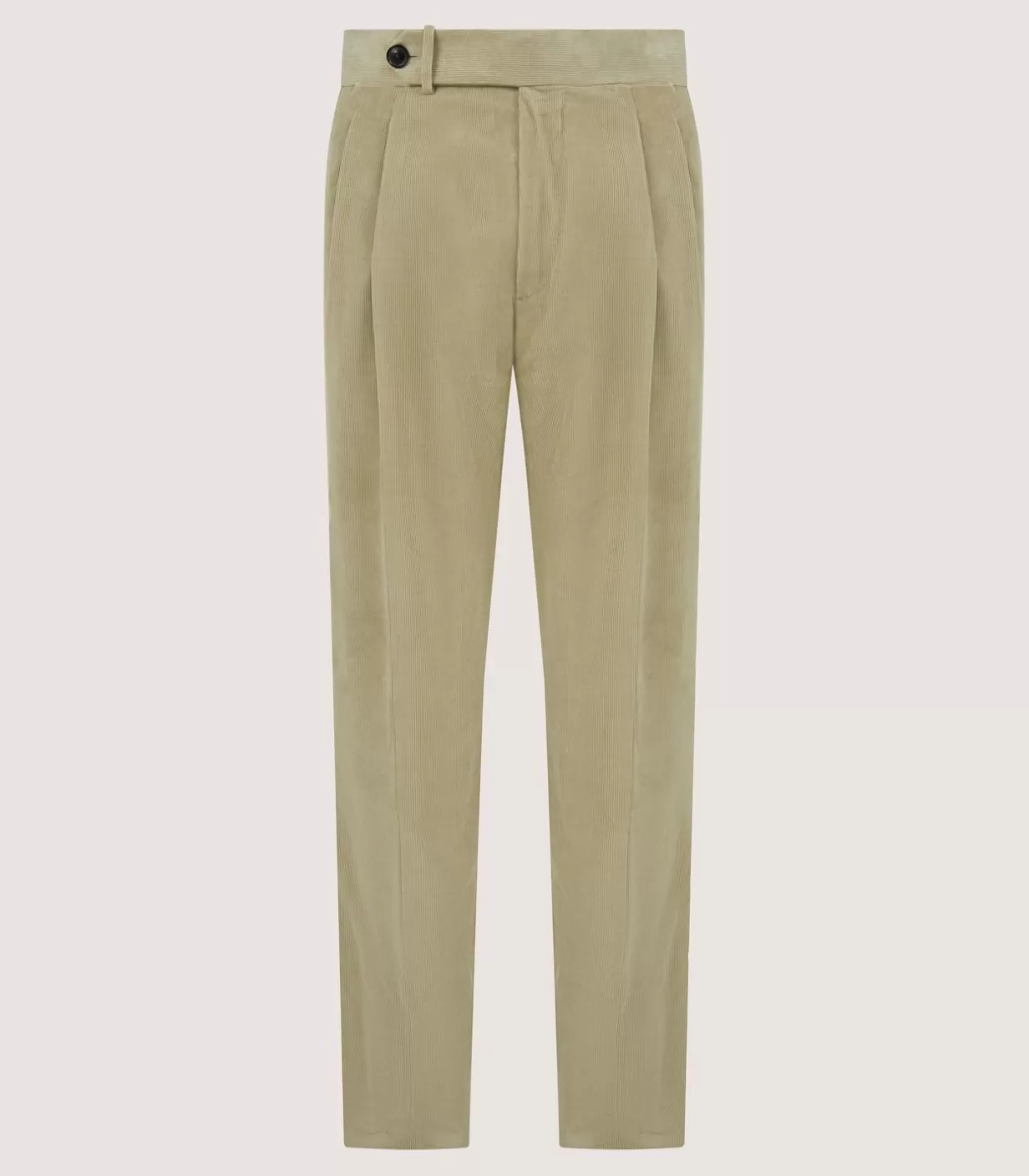 Breeks & Trousers*Purdey Men'S Cotton Corduroy Side Buckle Trouser In Pale Stone