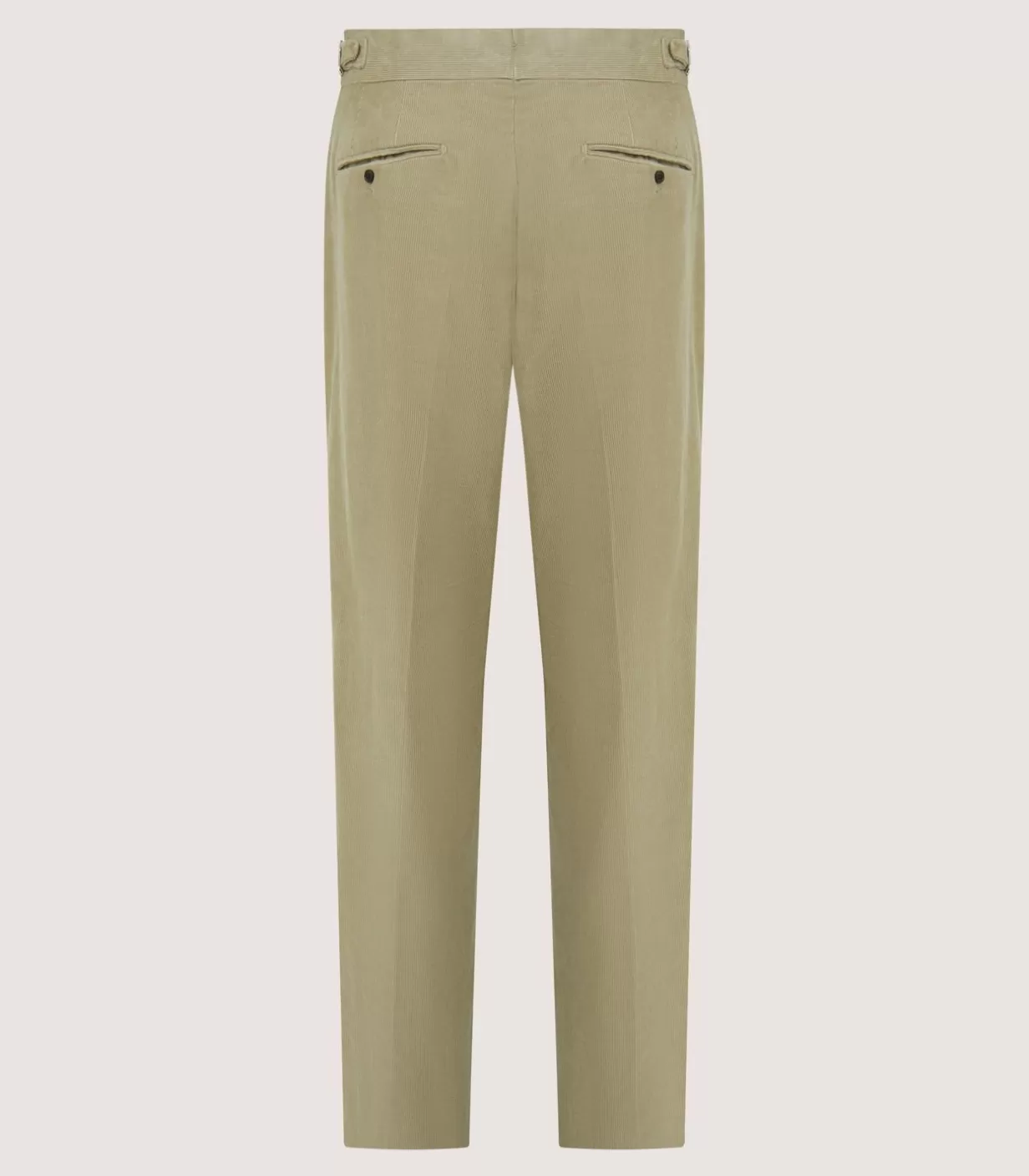 Breeks & Trousers*Purdey Men'S Cotton Corduroy Side Buckle Trouser In Pale Stone