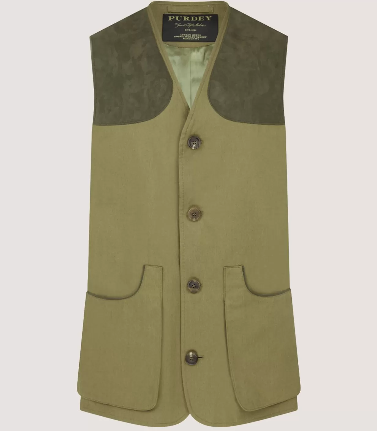 Outerwear*Purdey Men'S Lightweight Cotton Sporting Vest In Green