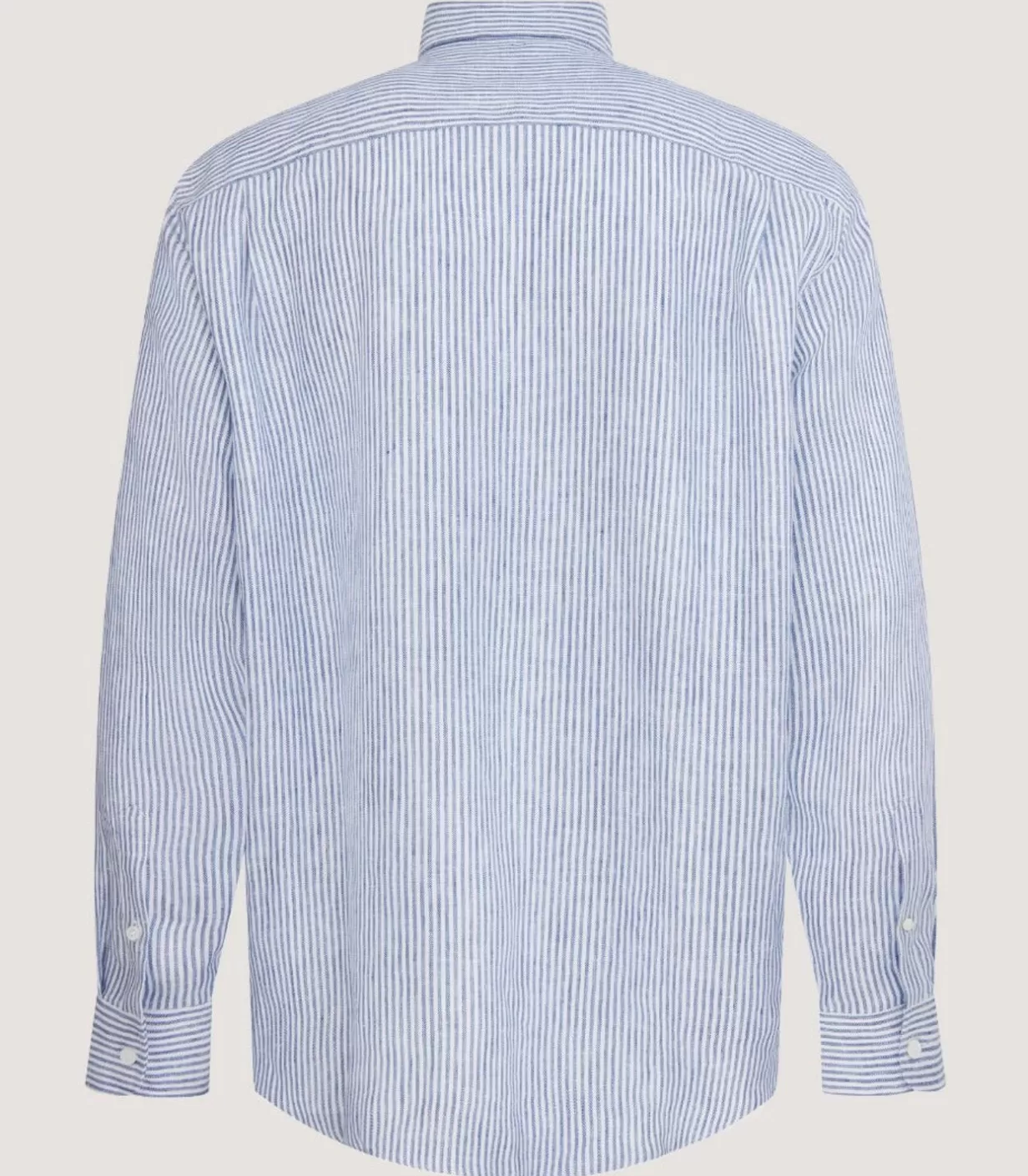 Shirts*Purdey Men'S Linen Oxford Stripe Button Down Shirt