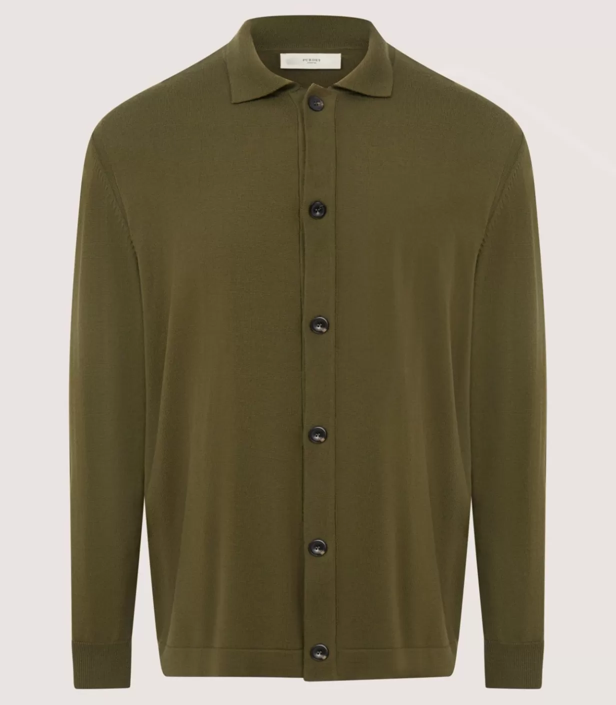 Knitwear*Purdey Men'S Loden Audley Long Sleeve Polo