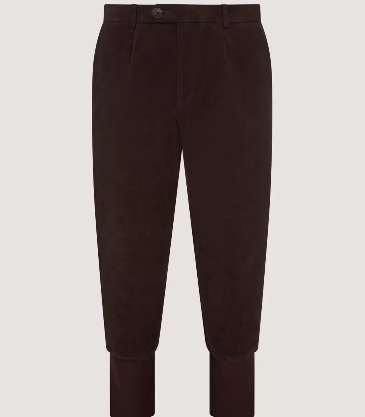 Breeks & Trousers*Purdey Men'S Moleskin Breeks - Storm Cuff In Rouge Brown