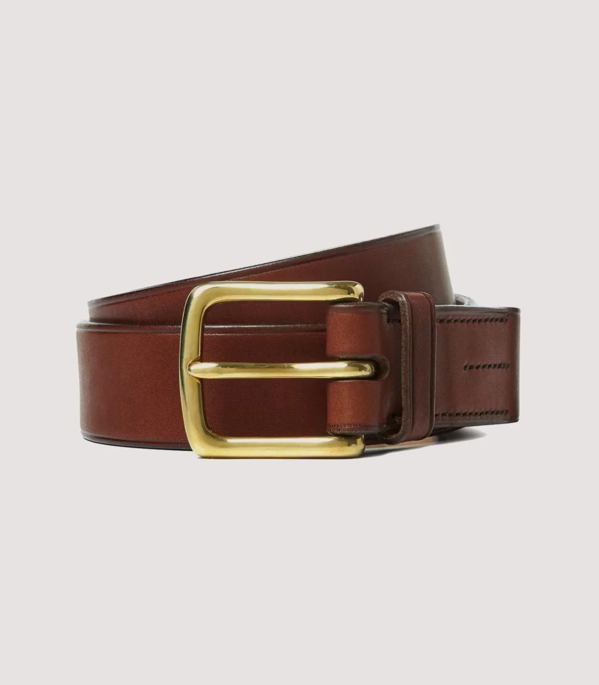 Belts*Purdey Men'S Oak Bark Tanned Leather Belt In Havana