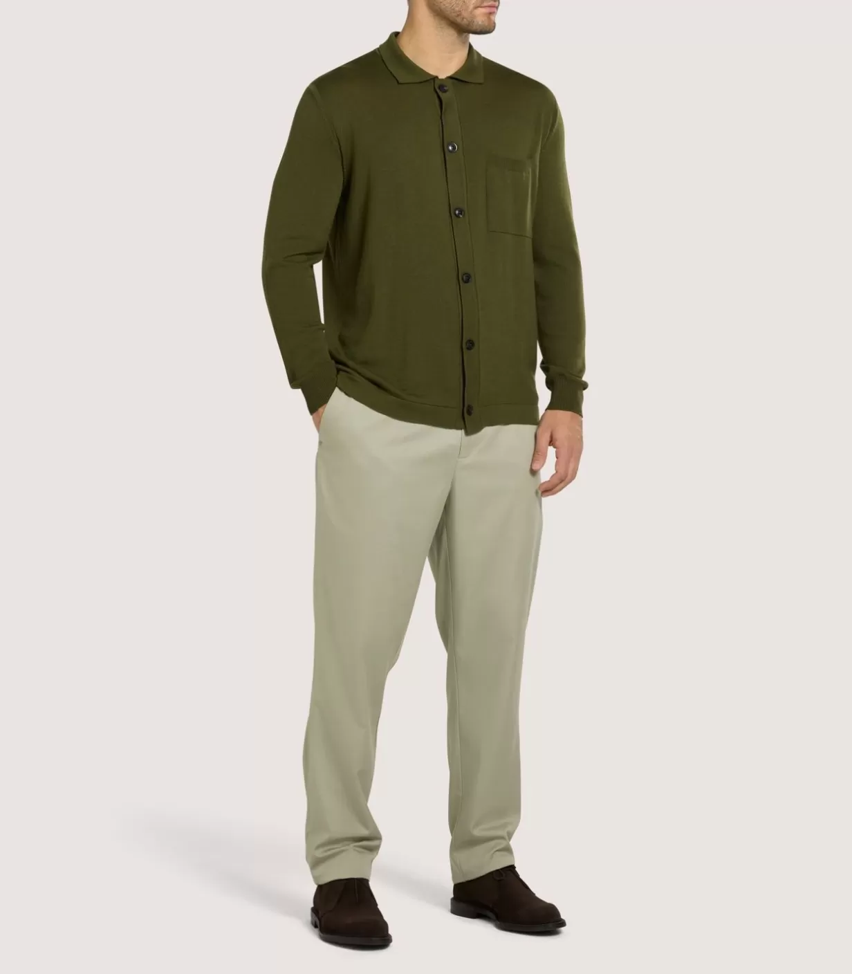 Breeks & Trousers*Purdey Men'S Performance Twill Chino In Stone