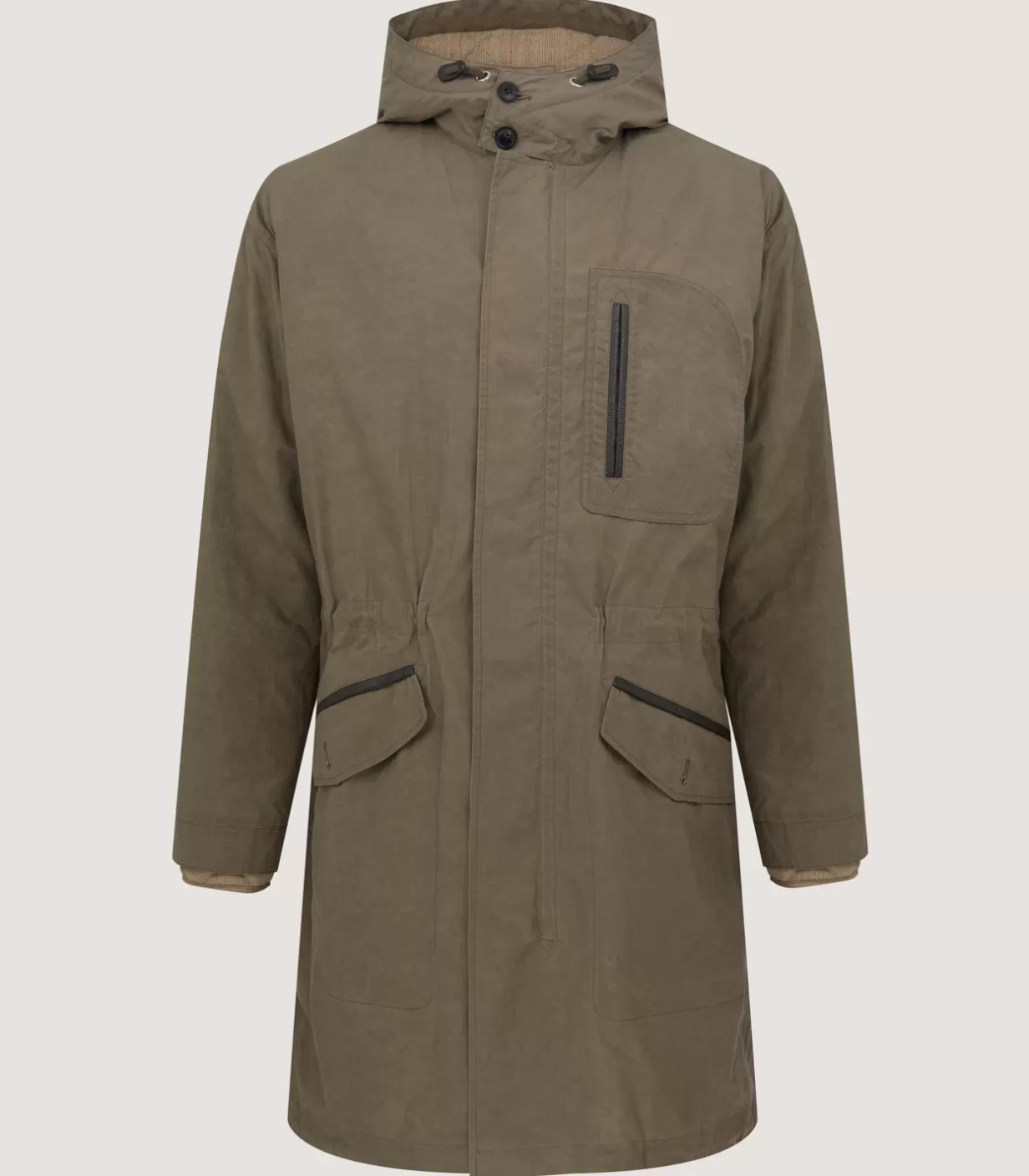 Field Coats*Purdey Men'S Ridge Parka Jacket In Tobacco