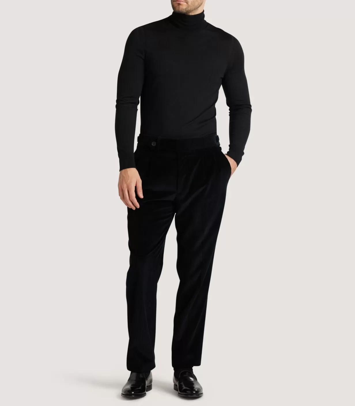 Breeks & Trousers*Purdey Men'S Side Buckle Trouser In Black