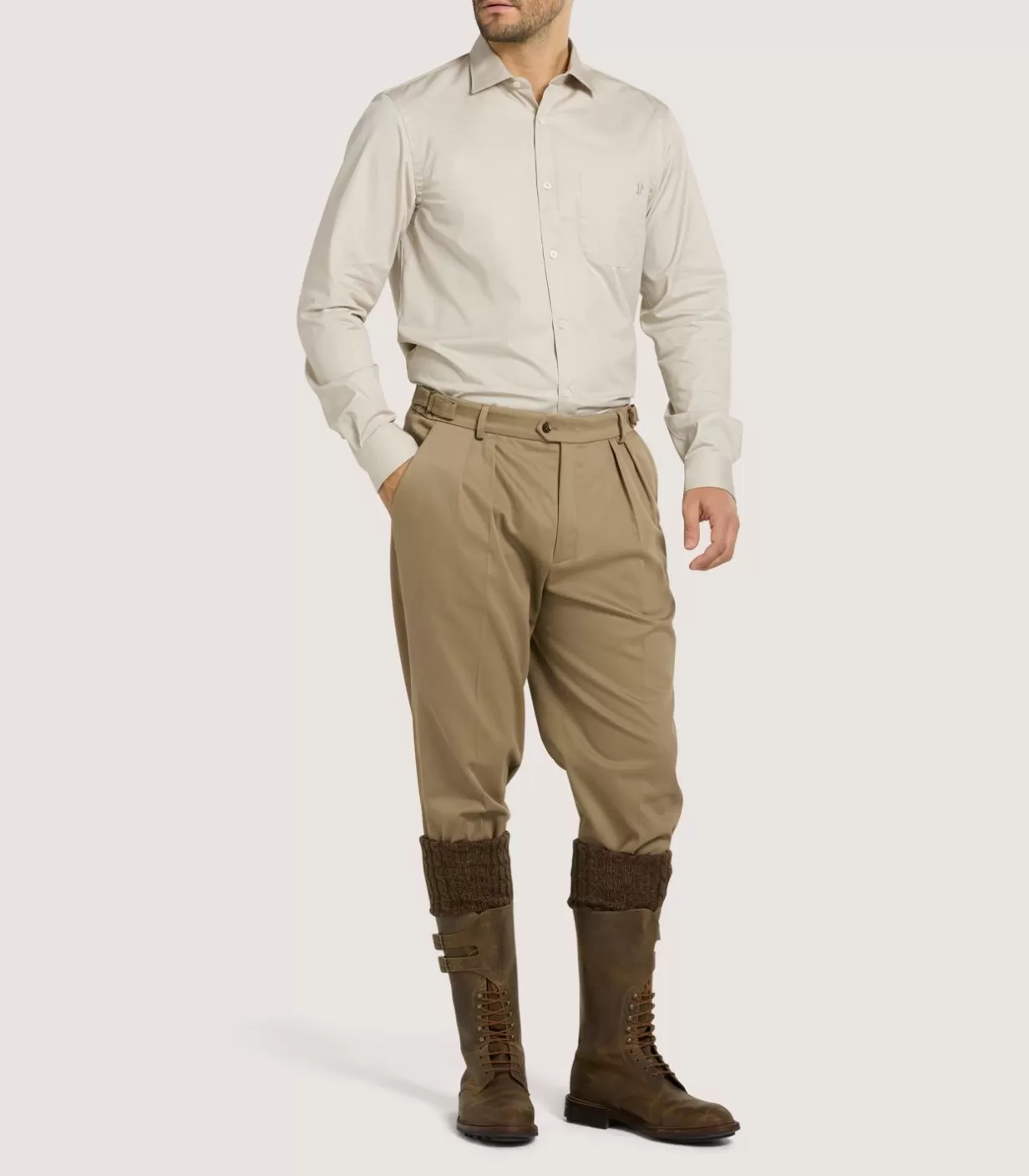 Breeks & Trousers*Purdey Men'S Summer Breeks In Dark Taupe