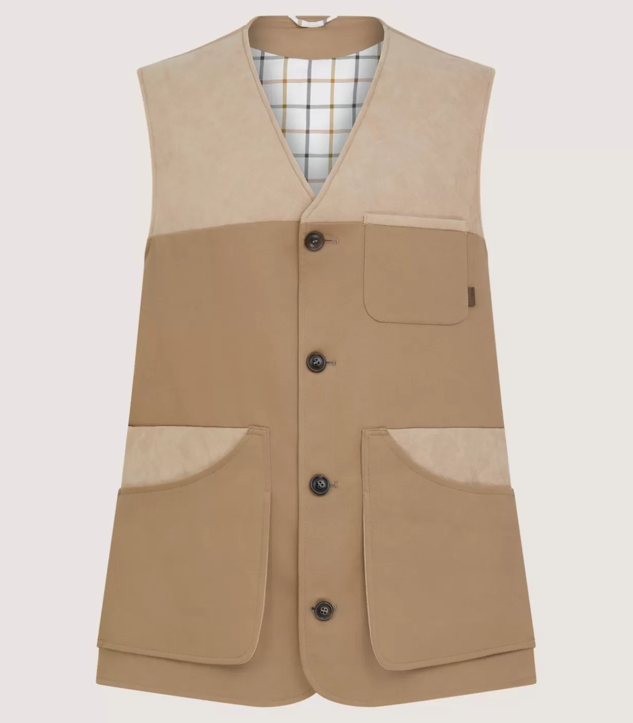 Outerwear*Purdey Men'S Summer Cotton Sporting Vest In Dark Taupe