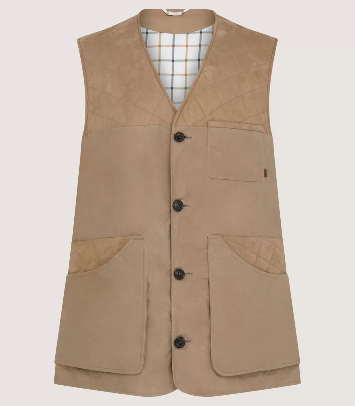 Outerwear*Purdey Men'S Summer Dry Wax Sporting Vest In Taupe