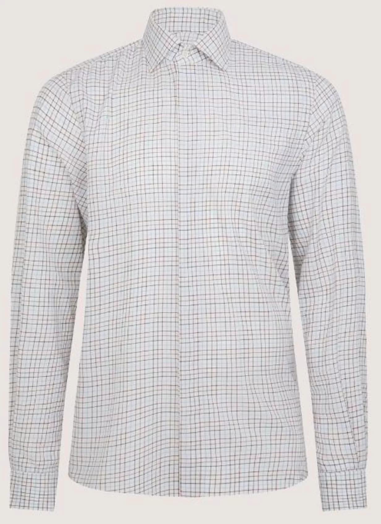 Shirts*Purdey Men'S Summer Sporting Half Tattersall Double Cuff Shirt