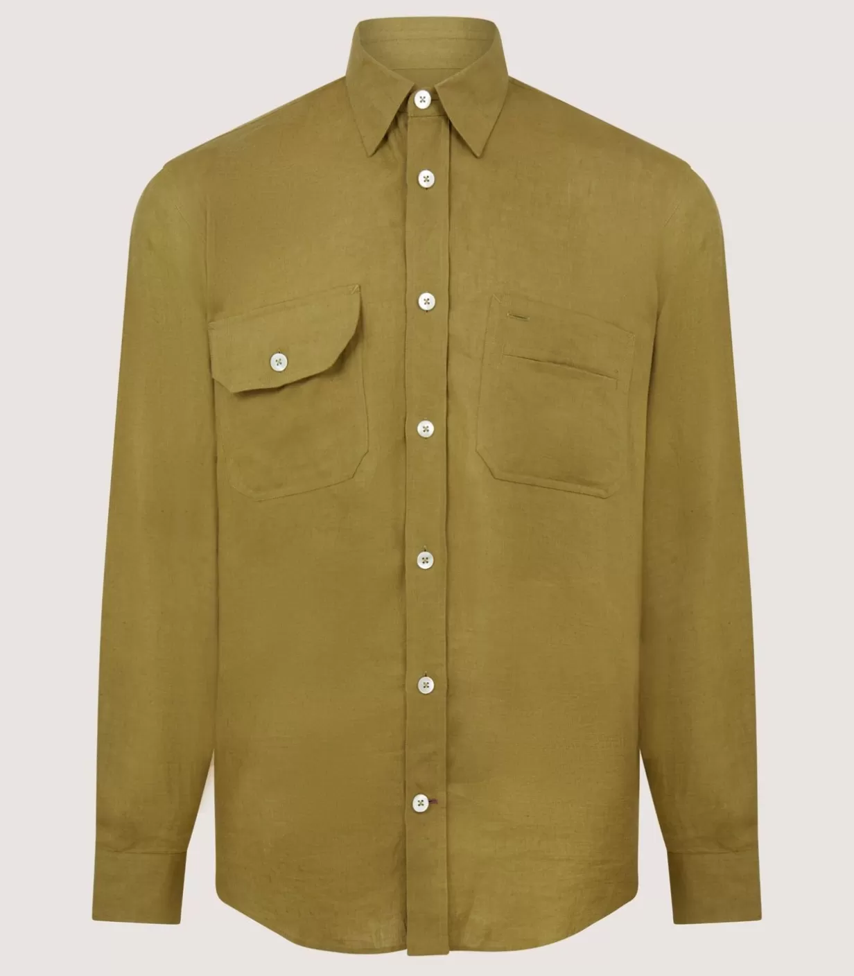 Shirts*Purdey Men'S Triple Pocket Shirt In Ochre