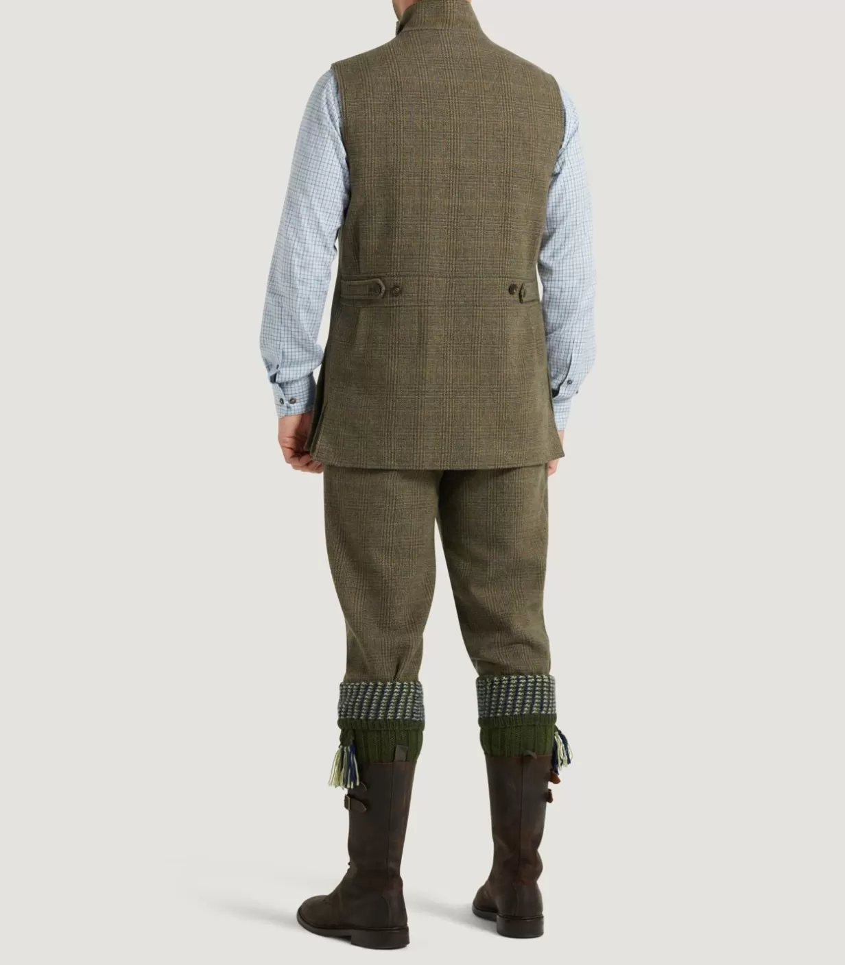Outerwear*Purdey Men'S Tweed High Collar Sporting Vest In Morlich