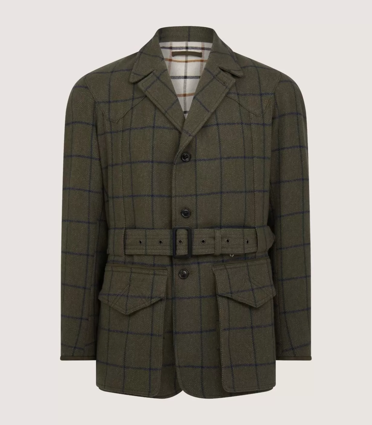 Jackets*Purdey Men'S Tweed Norfolk Jacket In Rannoch