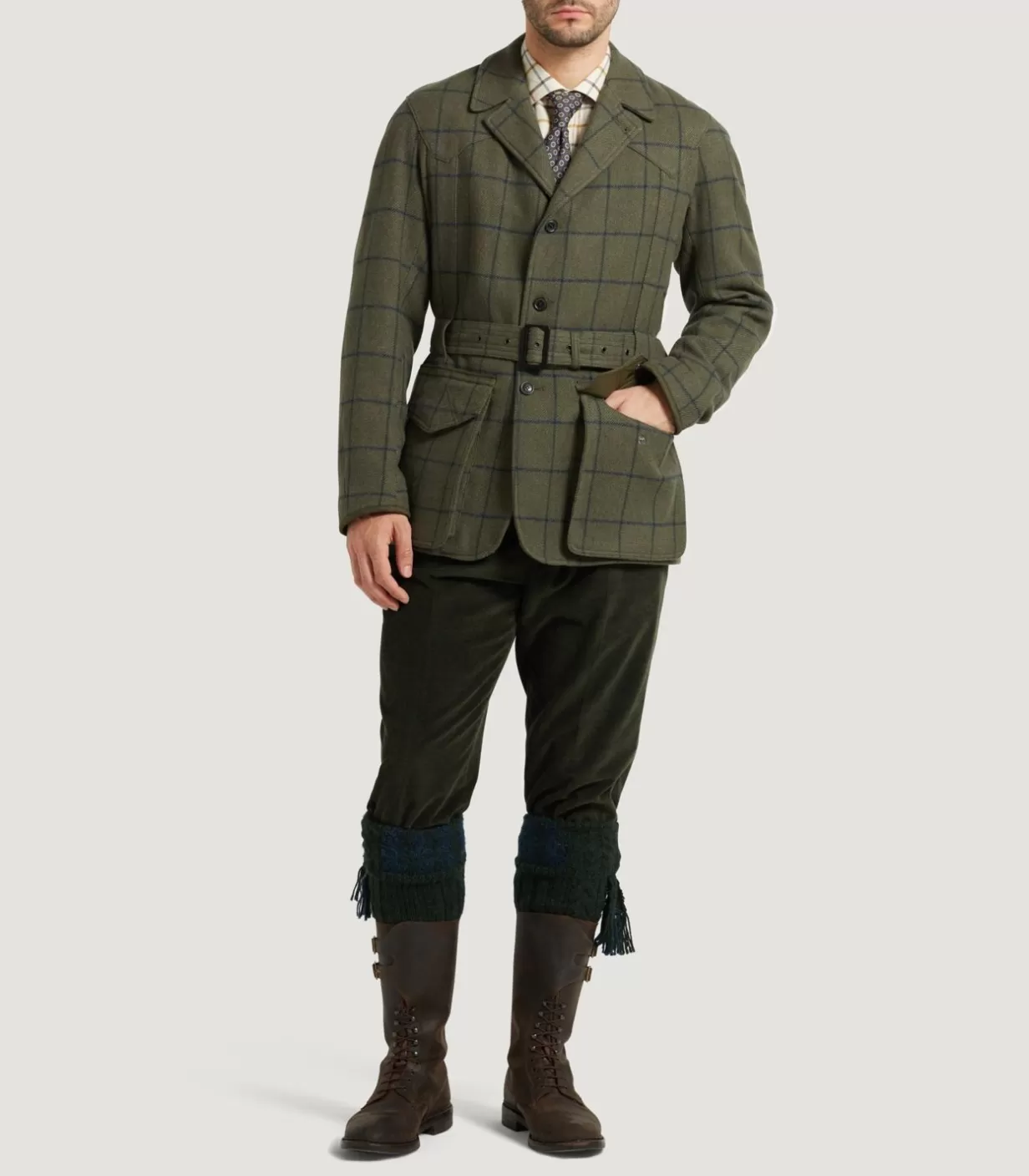 Jackets*Purdey Men'S Tweed Norfolk Jacket In Rannoch