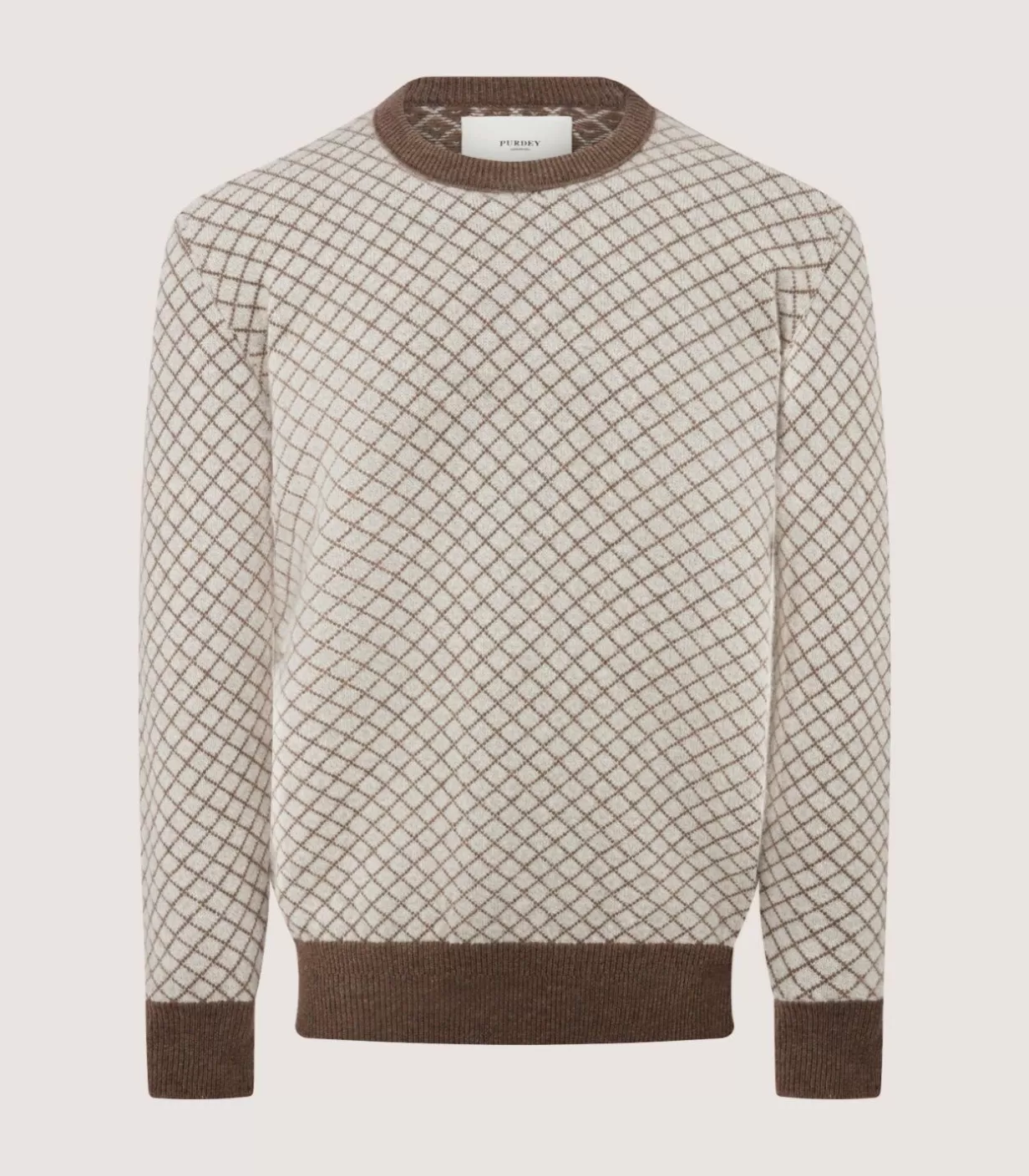 Knitwear*Purdey Men'S Walnut Rosehall Estate Jumper