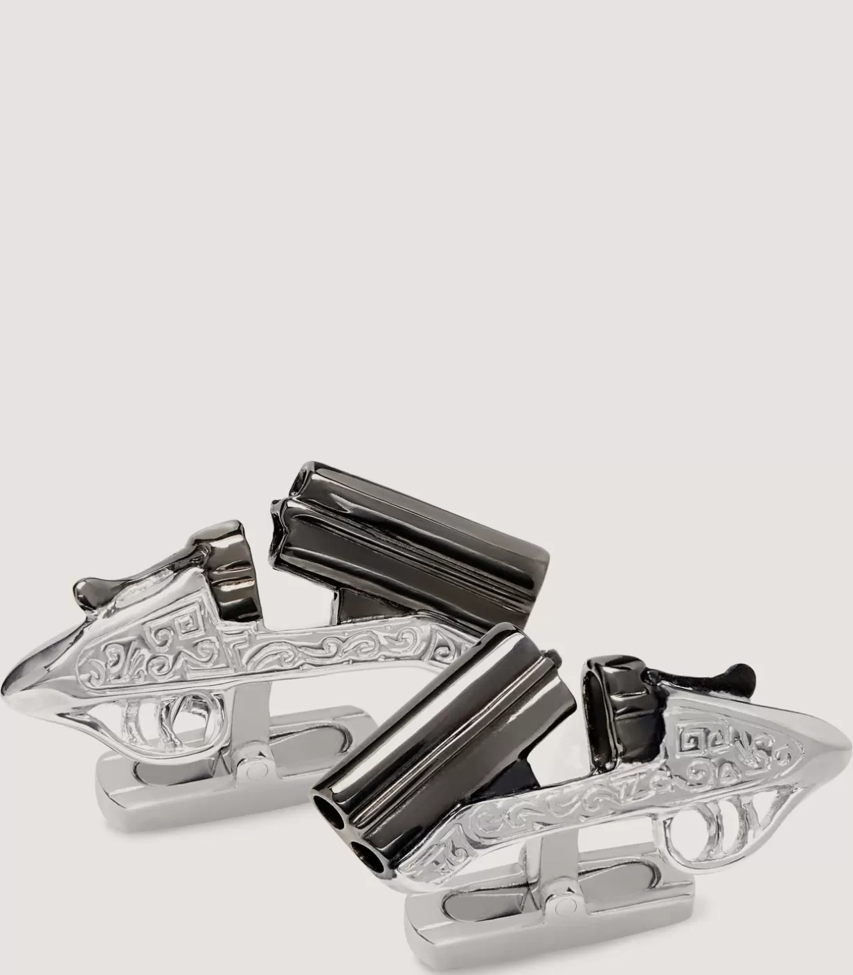 Ties, Pocket Squares & Cufflinks*Purdey Over-And-Under Silver Cufflinks In Silver