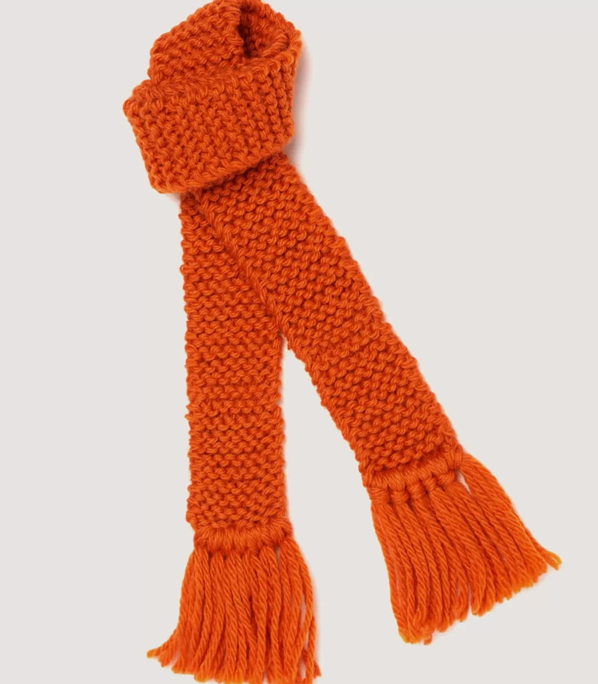 Socks*Purdey Saltby Handknitted Wool Garter In Orange