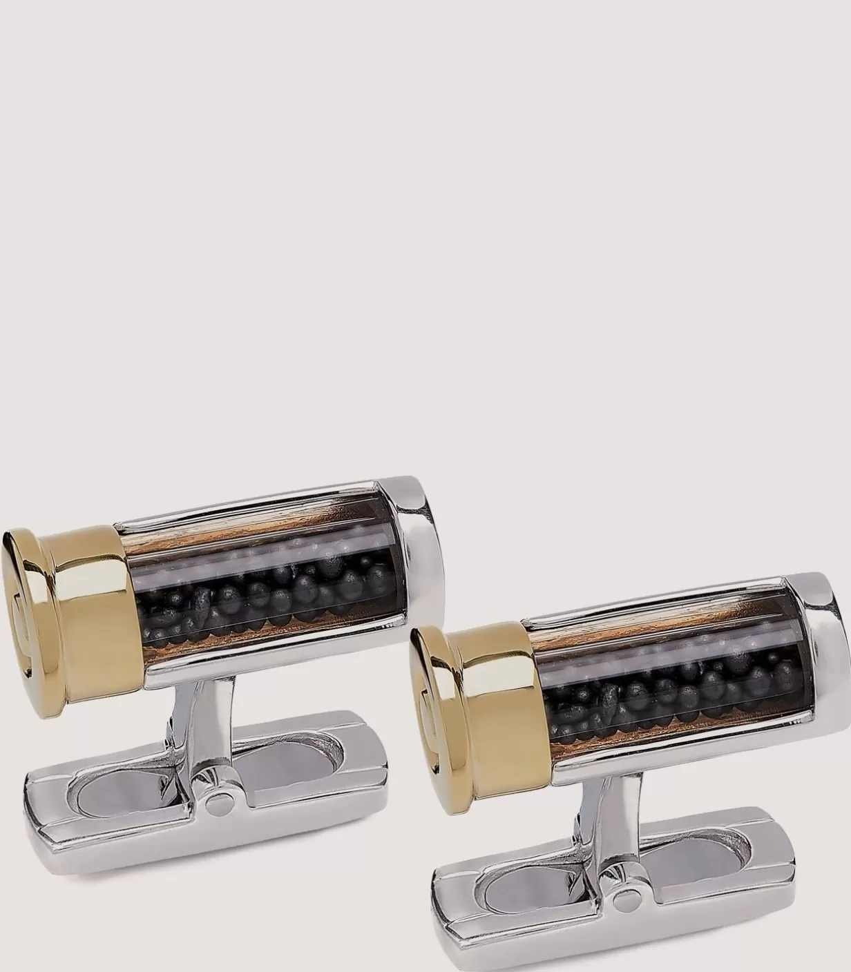 Ties, Pocket Squares & Cufflinks*Purdey Silver Cartridge Cufflinks With Loose Shot In Silver