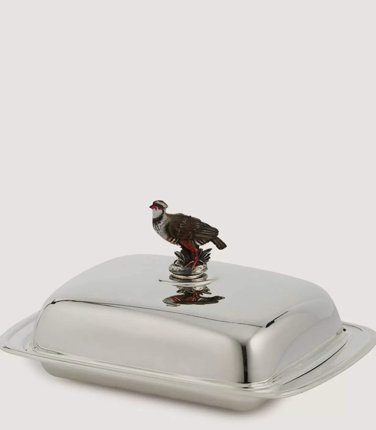 Tablewear*Purdey Silver Patridge Butter Tray In Silver