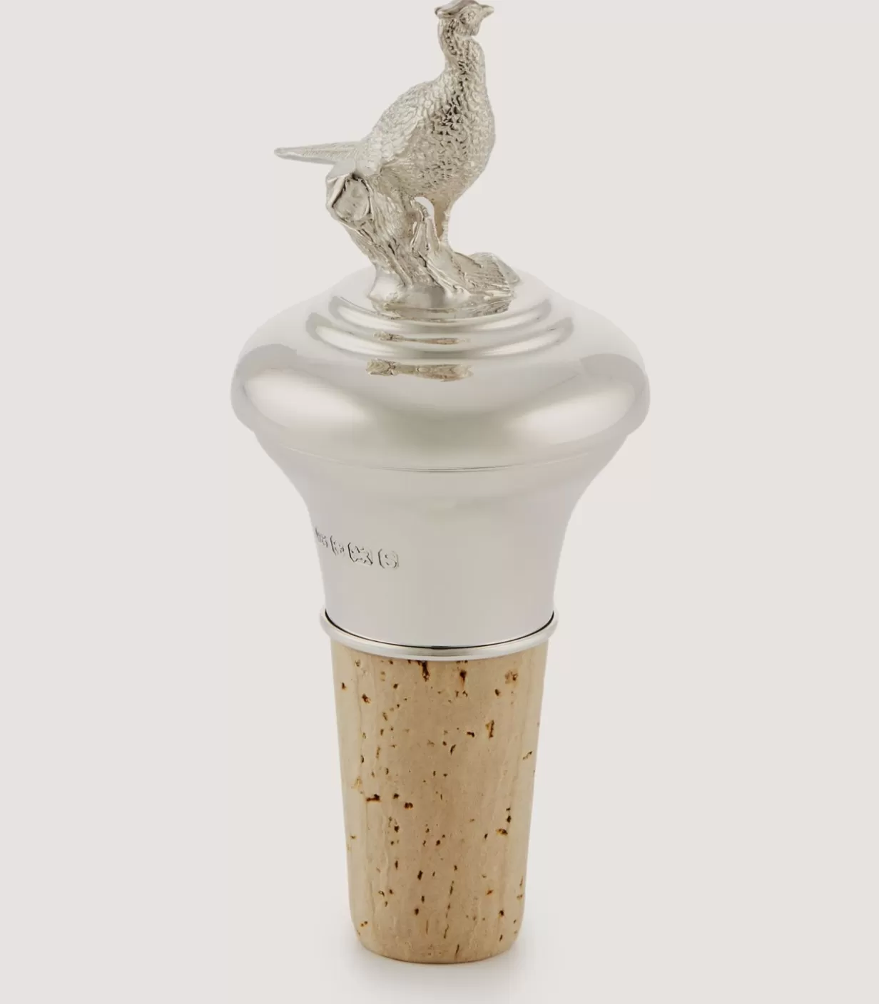 Tablewear*Purdey Silver Pheasant Bottle Stopper In Silver