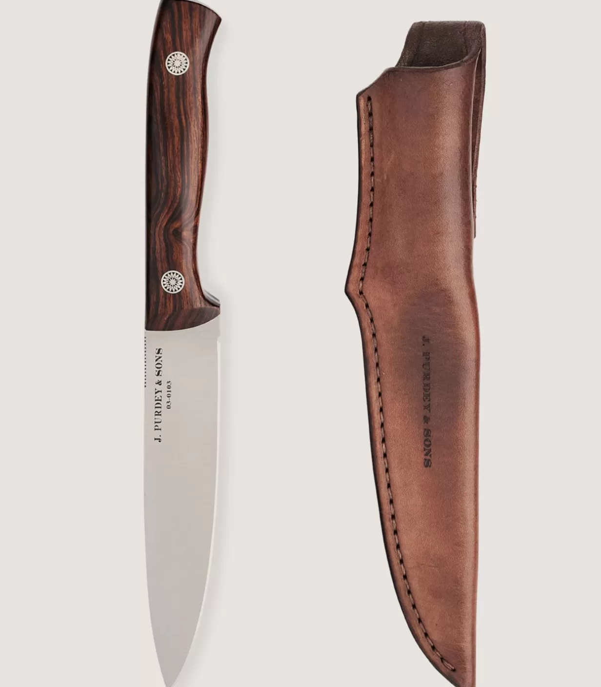 Knives*Purdey The Steel Red In Desert Ironwood