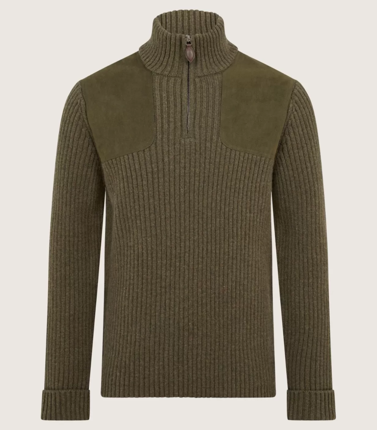 Knitwear*Purdey Unisex Quarter Zip Commando Sweater