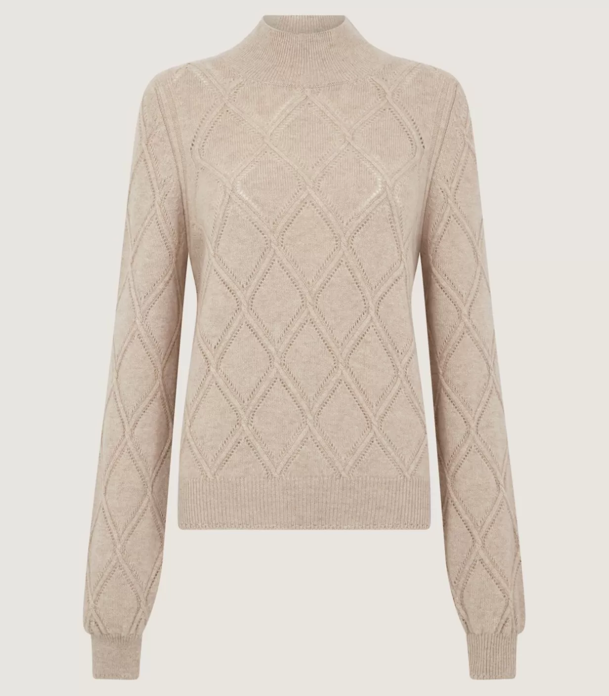 Knitwear*Purdey Women'S Cashmere Cable Sweater In Oatmeal