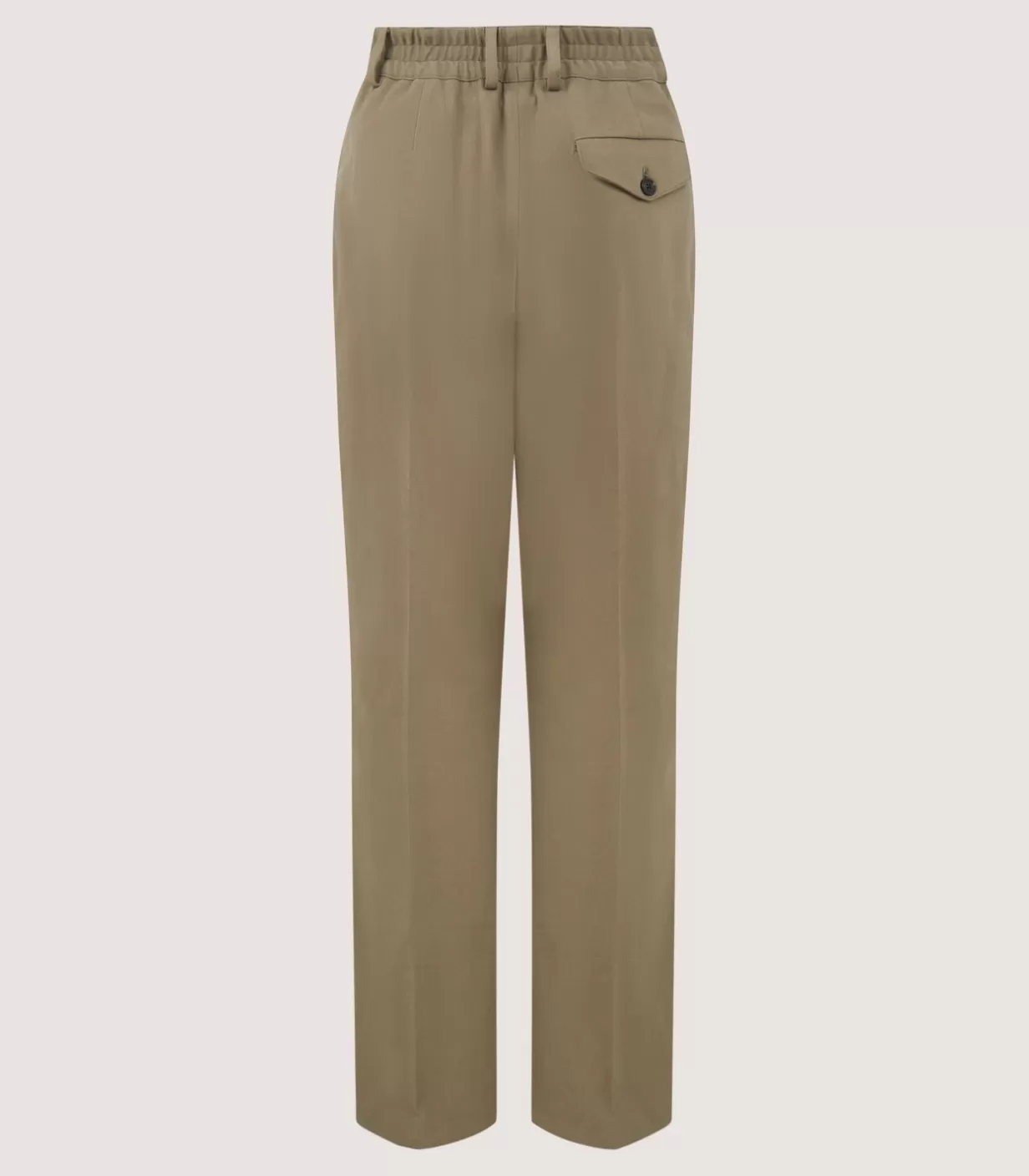 Breeks & Trousers*Purdey Women'S Cotton Flat Front Trouser In Dark Olive