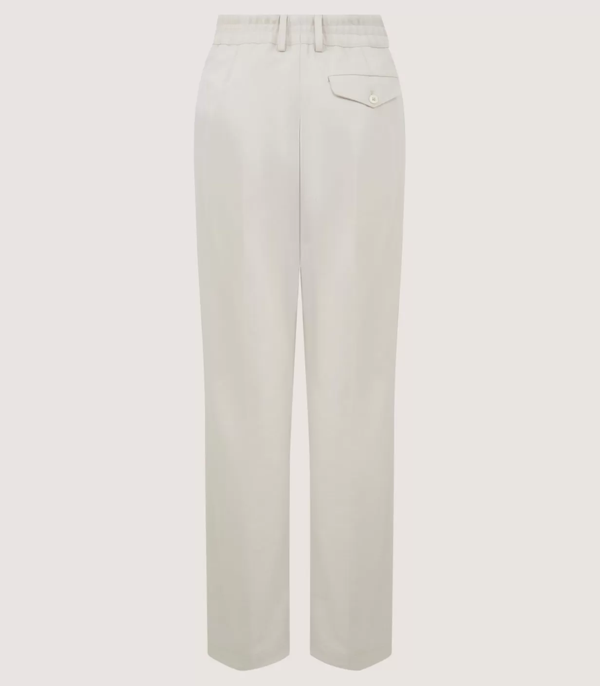 Breeks & Trousers*Purdey Women'S Cotton Wool Flat Front Trouser In Pale Stone