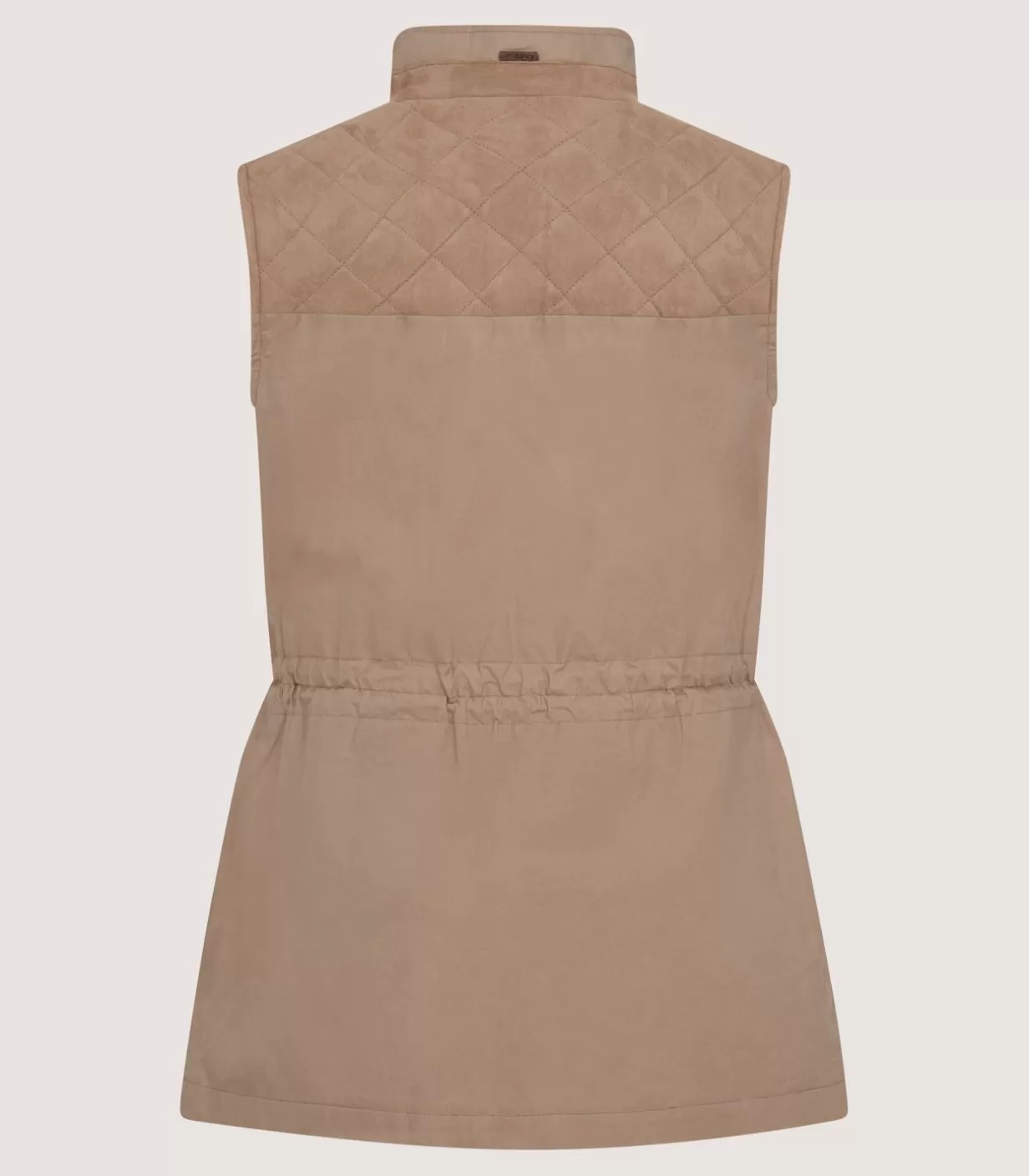 Outerwear*Purdey Women'S High Collar Dry Wax Summer Sporting Vest In Taupe