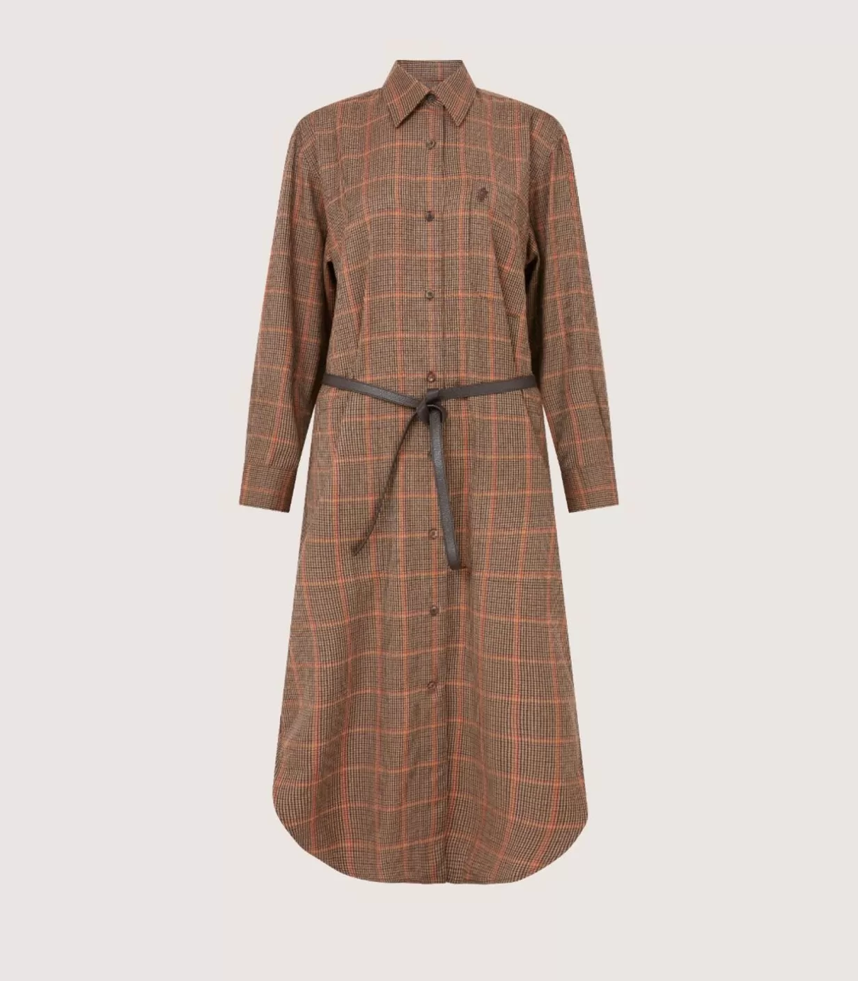 Skirts & Dresses*Purdey Women'S Merino Country Check Shirt Dress