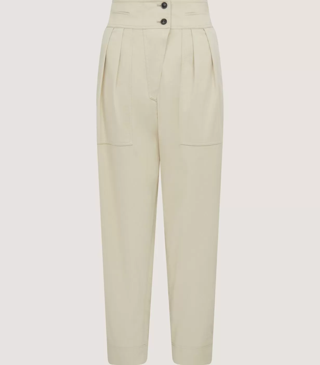 Breeks & Trousers*Purdey Women'S Organic Twill Paddock Trousers In Travertine