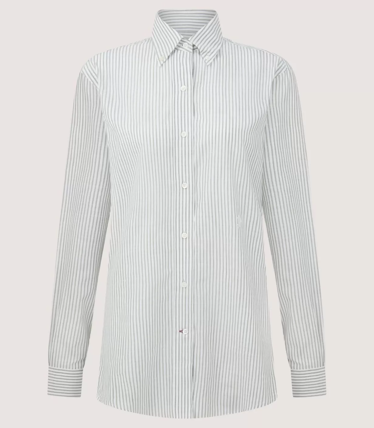 Shirts*Purdey Women'S Sage Cotton Linen Button Down Shirt