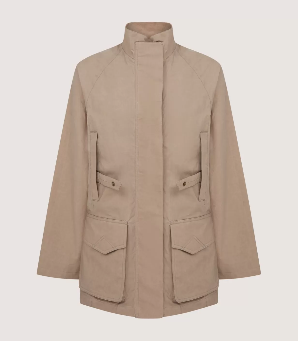 Outerwear*Purdey Women'S Summer Dry Wax Field Coat In Taupe