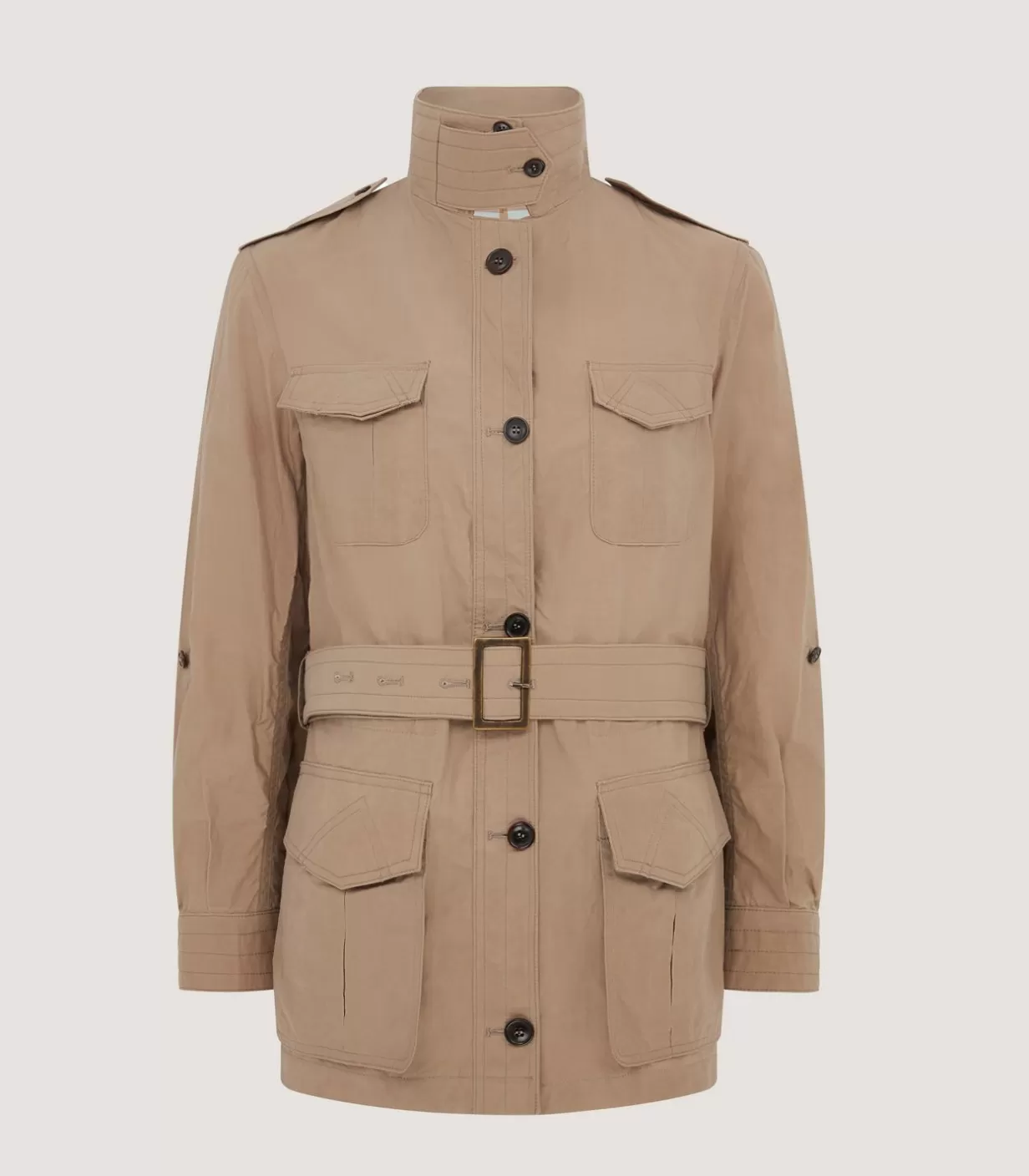 Field Coats*Purdey Women'S Summer Dry Wax Safari Jacket In Taupe