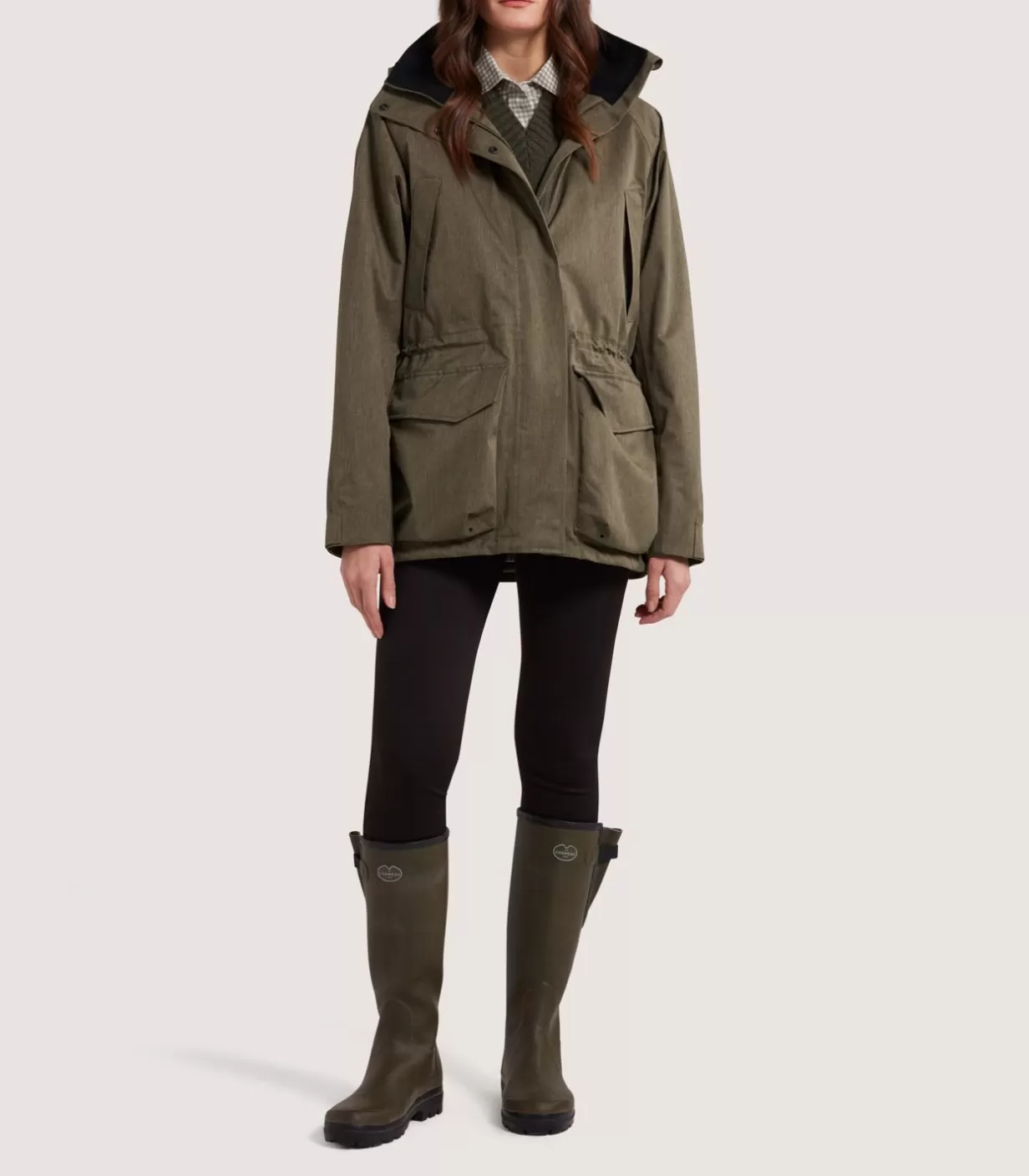 Field Coats*Purdey Women'S Technical Lancashire Field Coat In Drab