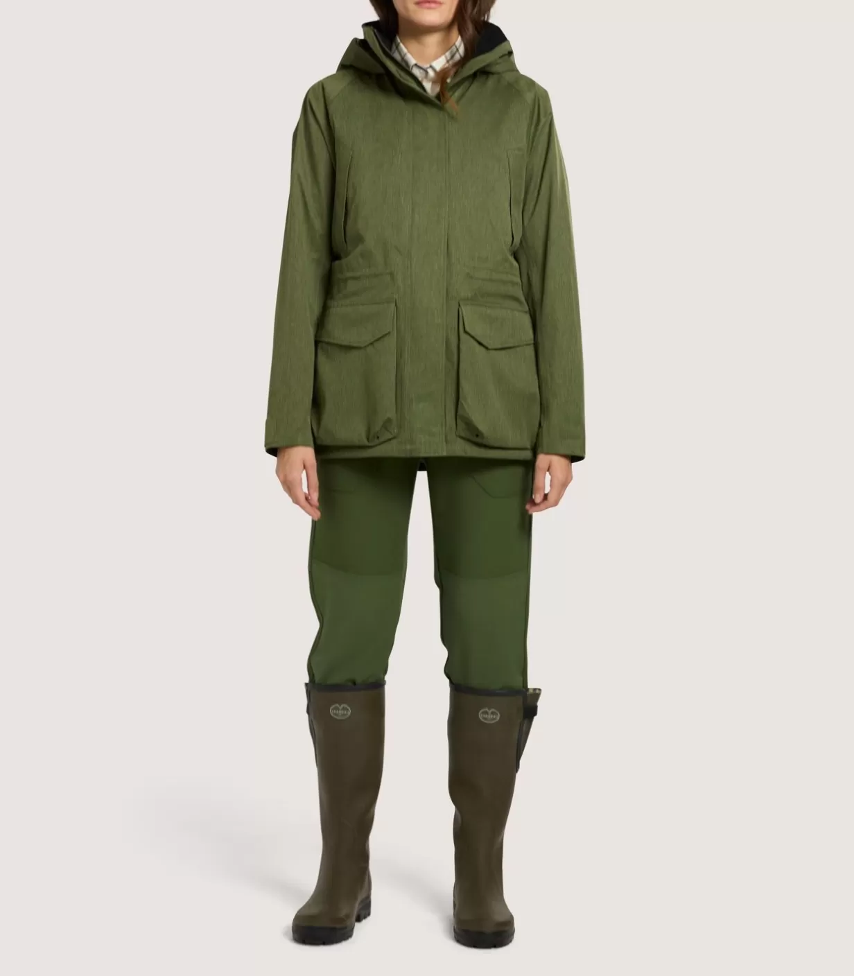 Field Coats*Purdey Women'S Technical Lancashire Field Coat In Moss Green